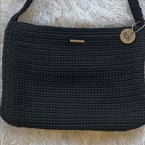 The Sak Black Crochet Purse